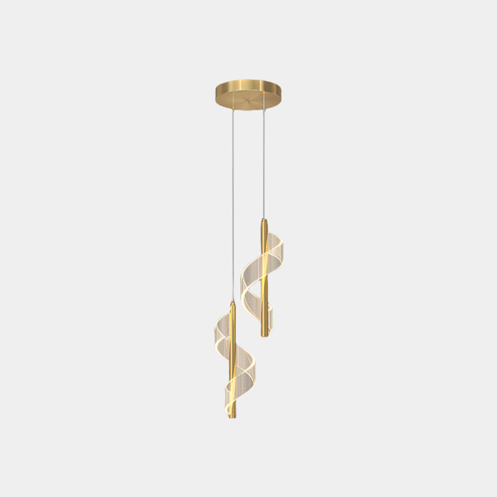 Pendant Light Wavy Spiral Acrylic Shade