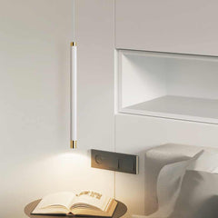 Pendant Light White Pipeline Cylinder Bedroom