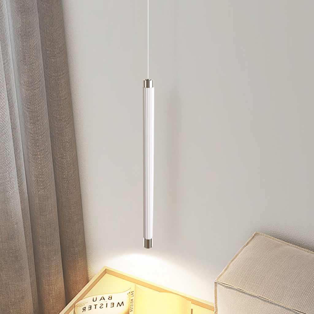 Pendant Light White Pipeline Cylinder Corner