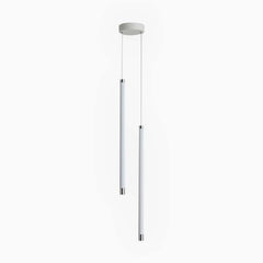 Pendant Light White Pipeline Cylinder Double