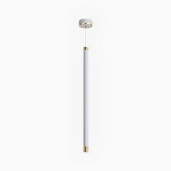 Pendant Light White Pipeline Cylinder Long
