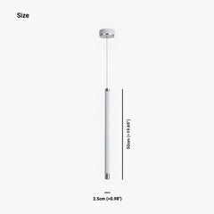 Pendant Light White Pipeline Cylinder Size