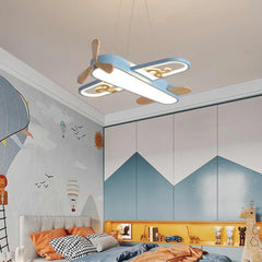 Függeszték / mennyezeti lámpa, fa repülőgép gyerekszobának