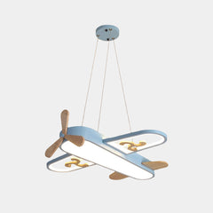 Függeszték / mennyezeti lámpa, fa repülőgép gyerekszobának