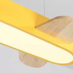 Függeszték / mennyezeti lámpa, fa repülőgép gyerekszobának