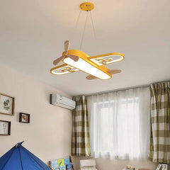 Függeszték / mennyezeti lámpa, fa repülőgép gyerekszobának