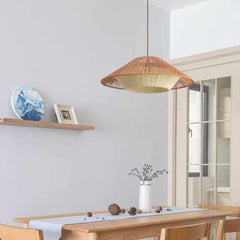 Pendant Light Woven Linen Rope Dining Room