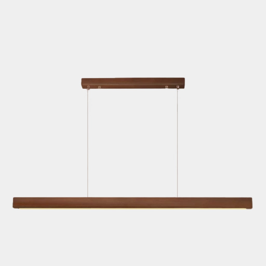 Pendant Lighting Modern Minimalist Linear Walnut