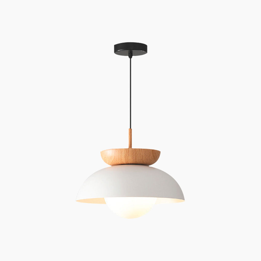 Pendant Minimalist Iron Dome White