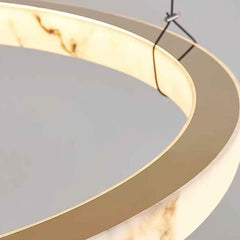 Ring Pendant Light Marble Alabaster LED Dimmable