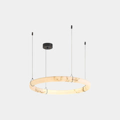 Ring Pendant Light Marble Alabaster LED Dimmable