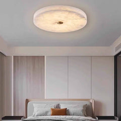 Round Ceiling Light Flush Mount Marble LED