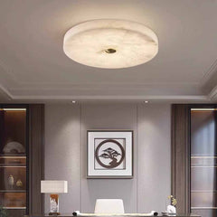 Round Ceiling Light Flush Mount Marble LED