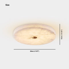 Round Ceiling Light Flush Mount Marble LED