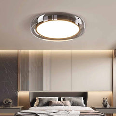 Round Glass Ceiling Light Luxury Flush Mount