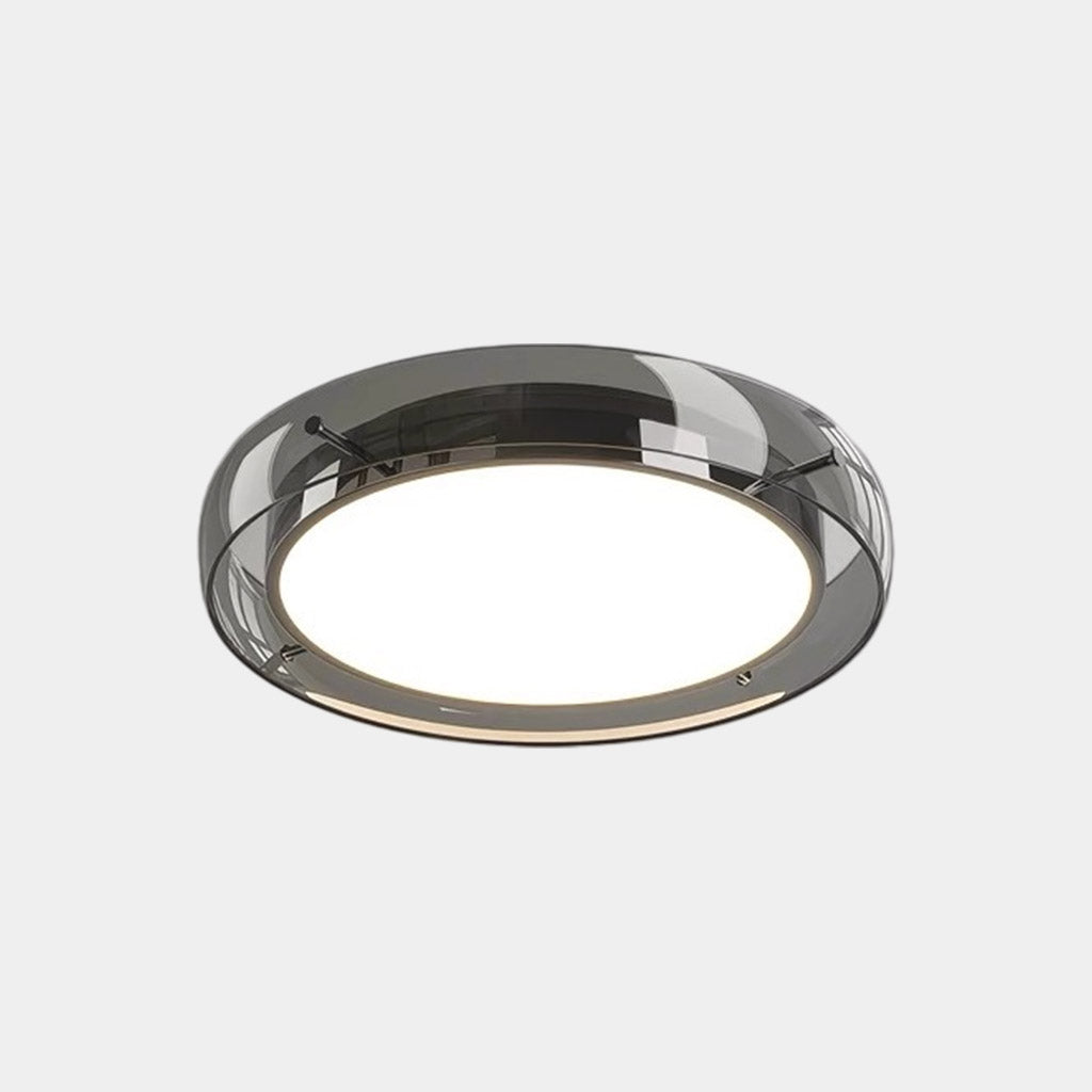 Round Glass Ceiling Light Luxury Flush Mount