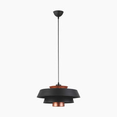 Scandinavian 3 Tiered Pendant Light Black Big