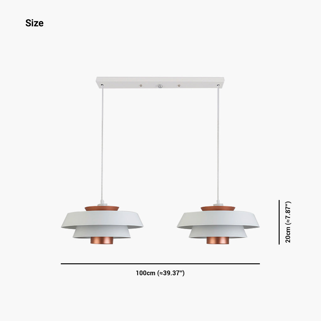 Scandinavian 3 Tiered Pendant Light Size 2
