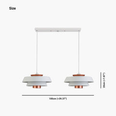 Scandinavian 3 Tiered Pendant Light Size 2