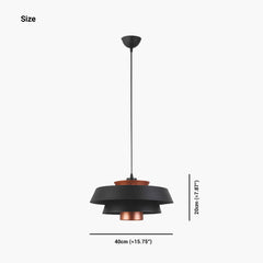 Scandinavian 3 Tiered Pendant Light Size Big
