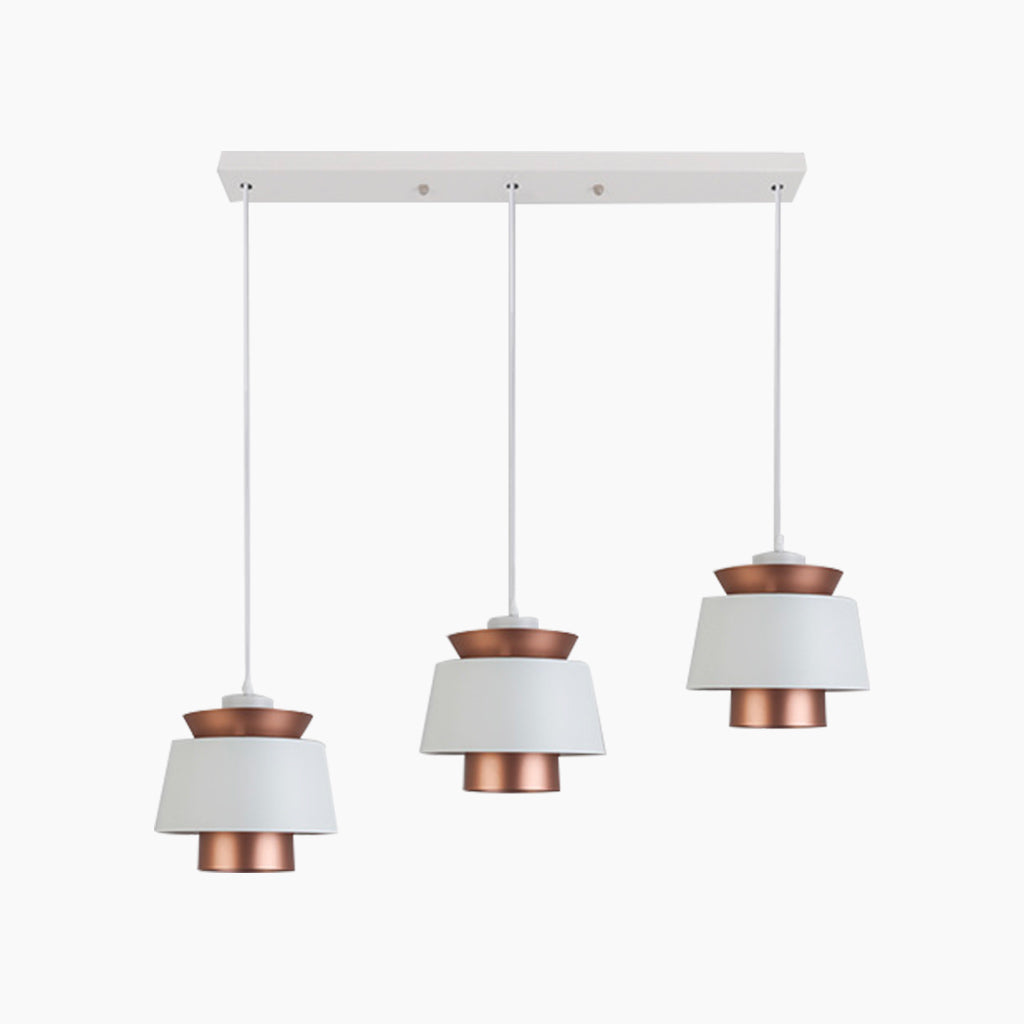 Scandinavian 3 Tiered Pendant Light White 3