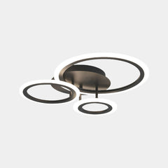 Semi Flush Mount Ceiling Light Geometric LED Dimmable Circle