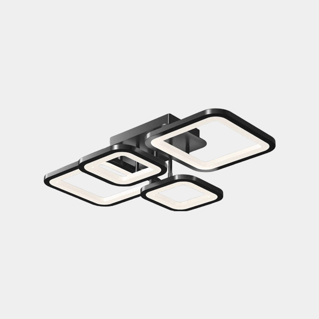 Semi Flush Mount Ceiling Light Geometric LED Dimmable