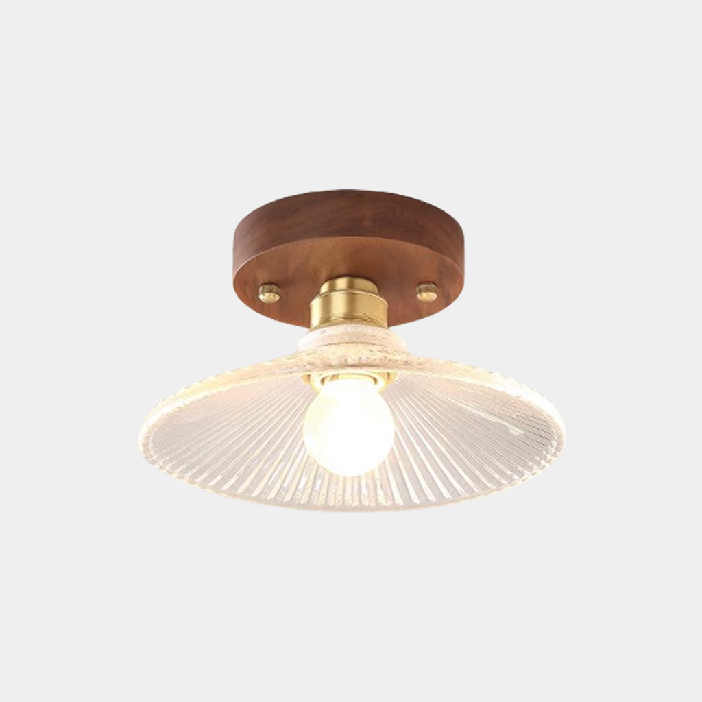 Semi-Flush Mount Ceiling Light Glass