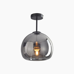 Semi Flush Mount Ceiling Light Globe Black