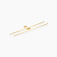 Semi Flush Mount Ceiling Light Linear Gold