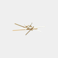 Semi-Flush Mount Ceiling Light Multi Line Brass Sputnik LED