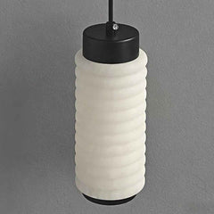 Small Cylindrical Alabaster Pendant Light LED
