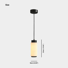 Small Cylindrical Alabaster Pendant Light LED