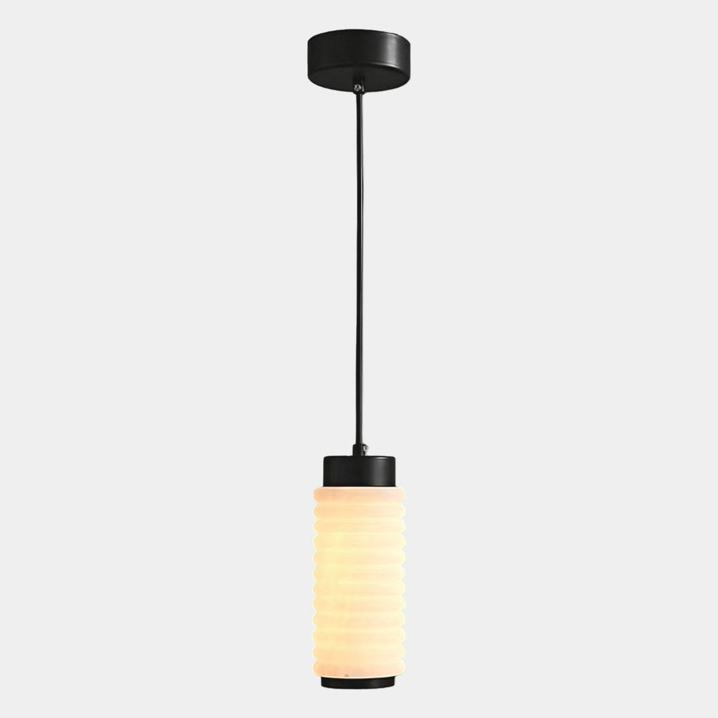 Small Cylindrical Alabaster Pendant Light LED