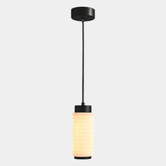Small Cylindrical Alabaster Pendant Light LED
