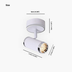 Spotlight Fashion Adjustable LED Chrome Size