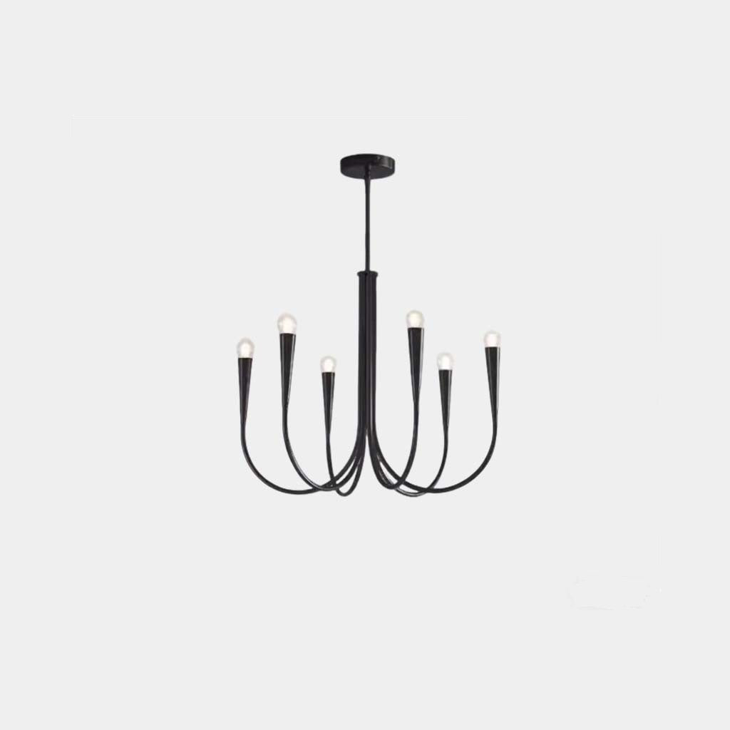 Svängarm-ljuskrona Minimalistisk Ambiental Klot, Guld/Svart
