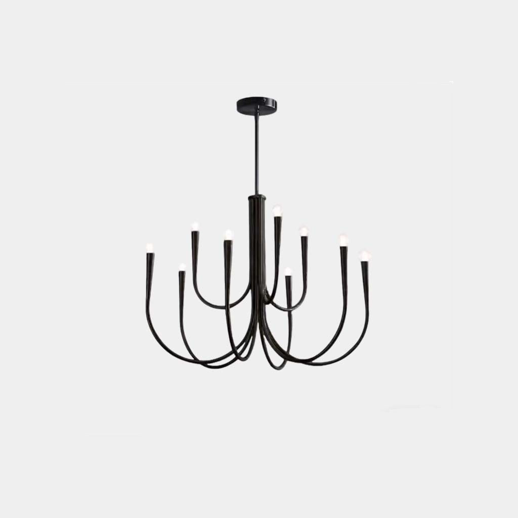 Svängarm-ljuskrona Minimalistisk Ambiental Klot, Guld/Svart