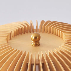 Tafellamp/statief vloerlamp omgevingspompoen hout