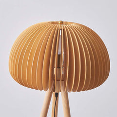 Tafellamp/statief vloerlamp omgevingspompoen hout