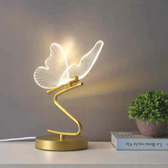 Table Lamp Modern Art Deco Acrylic Butterfly LED Gold Study Room