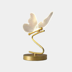 Table Lamp Modern Art Deco Acrylic Butterfly LED Gold