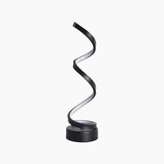 Table Lamp Spiral Dimmable LED Black