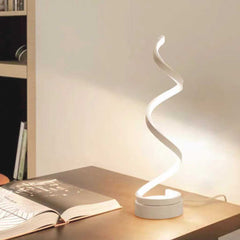 Table Lamp Spiral Dimmable LED White Study
