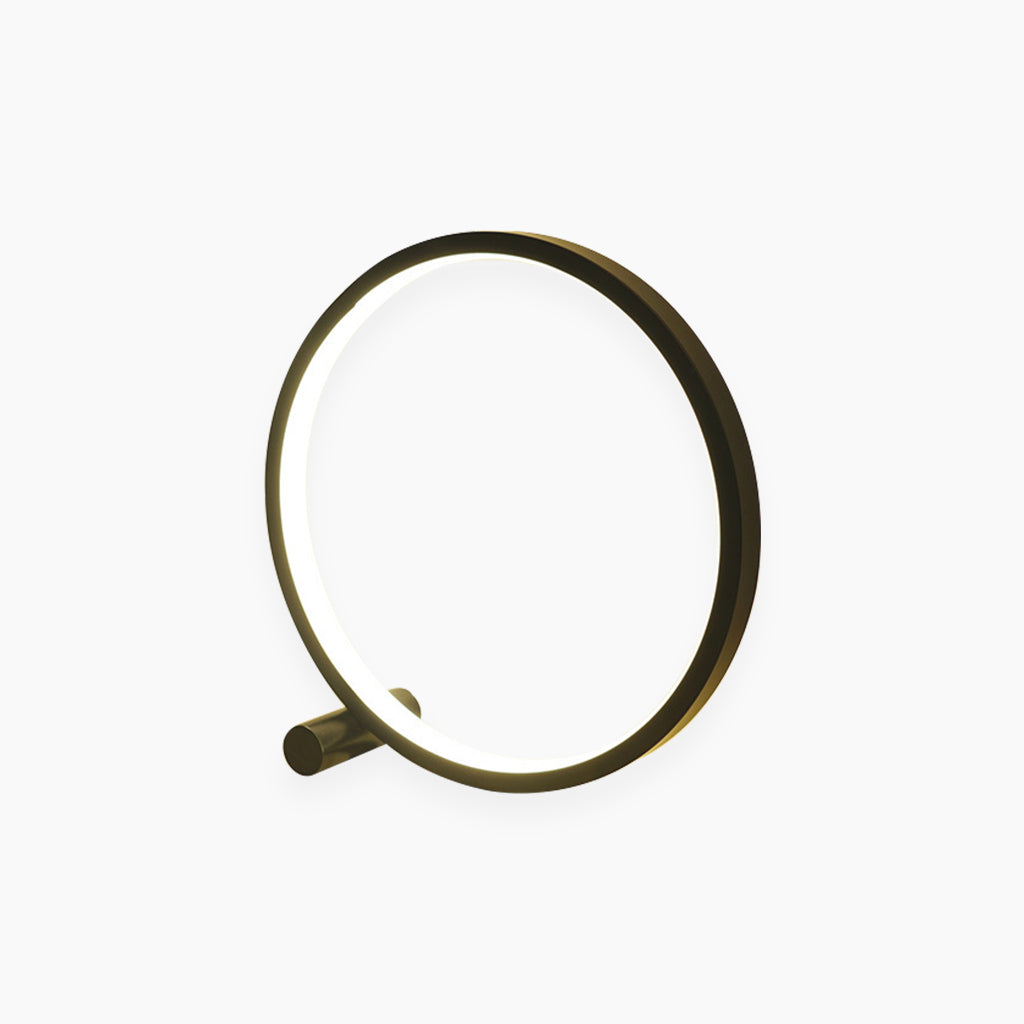 Table Lamp Touch Circular Halo Black