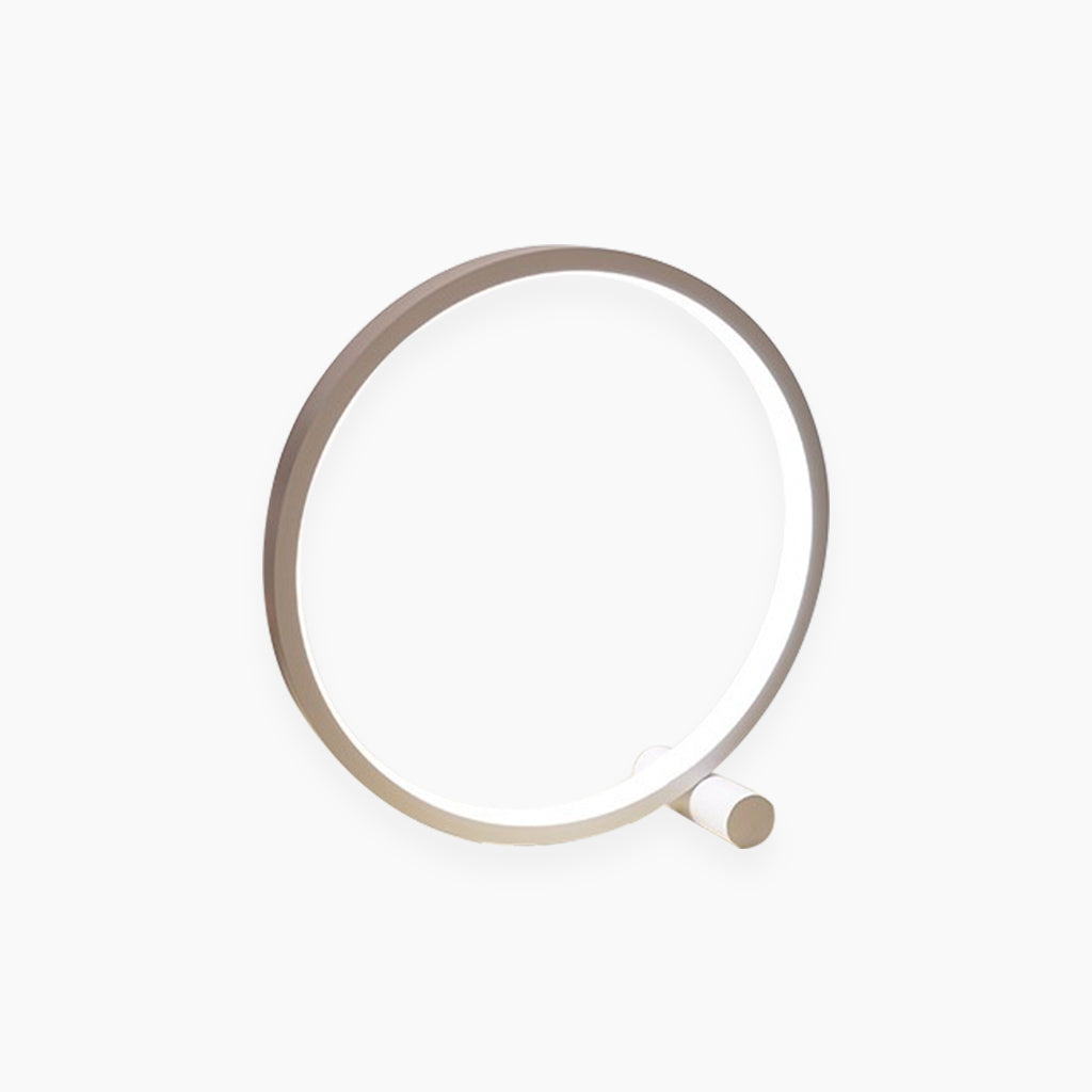 Table Lamp Touch Circular Halo White