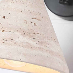 Travertin Kon Vägglampa med svängarm