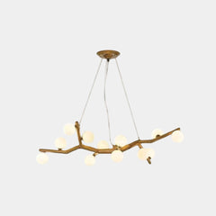 Tree Branch Chandelier Rustic Resin Multi-Globe