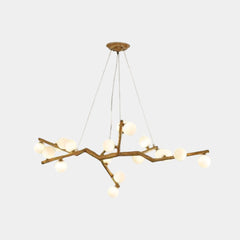 Tree Branch Chandelier Rustic Resin Multi-Globe