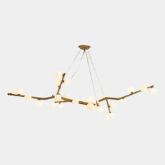 Tree Branch Chandelier Rustic Resin Multi-Globe